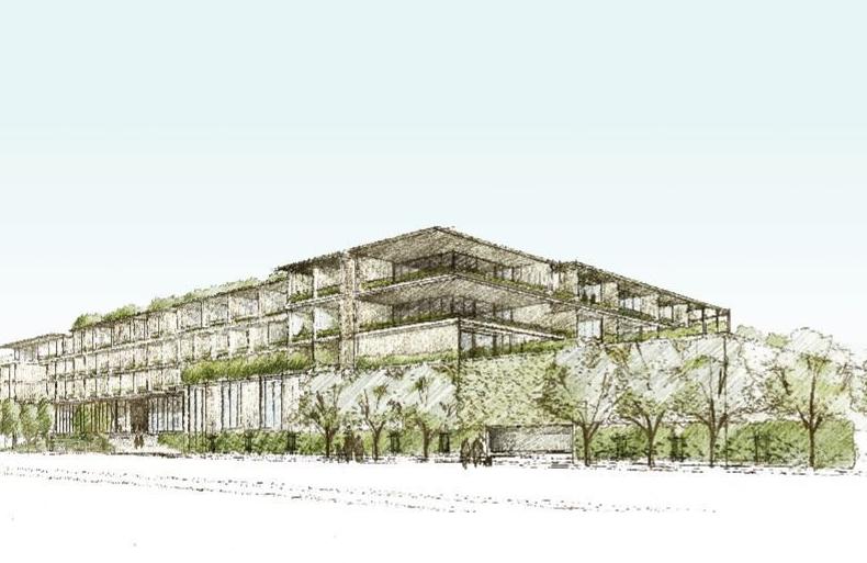Wine Train resort exterior rendering